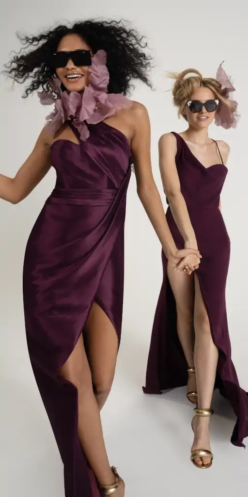 vera wang couture abendkleid violet
